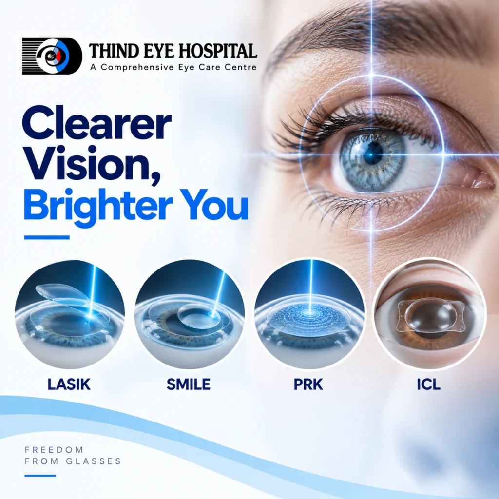 Choosing Between LASIK, SMILE, PRK and ICL