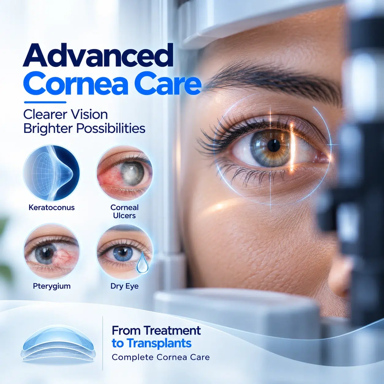 Cornea Treatment in Jalandhar: Transplants, Keratoconus and Ulcers