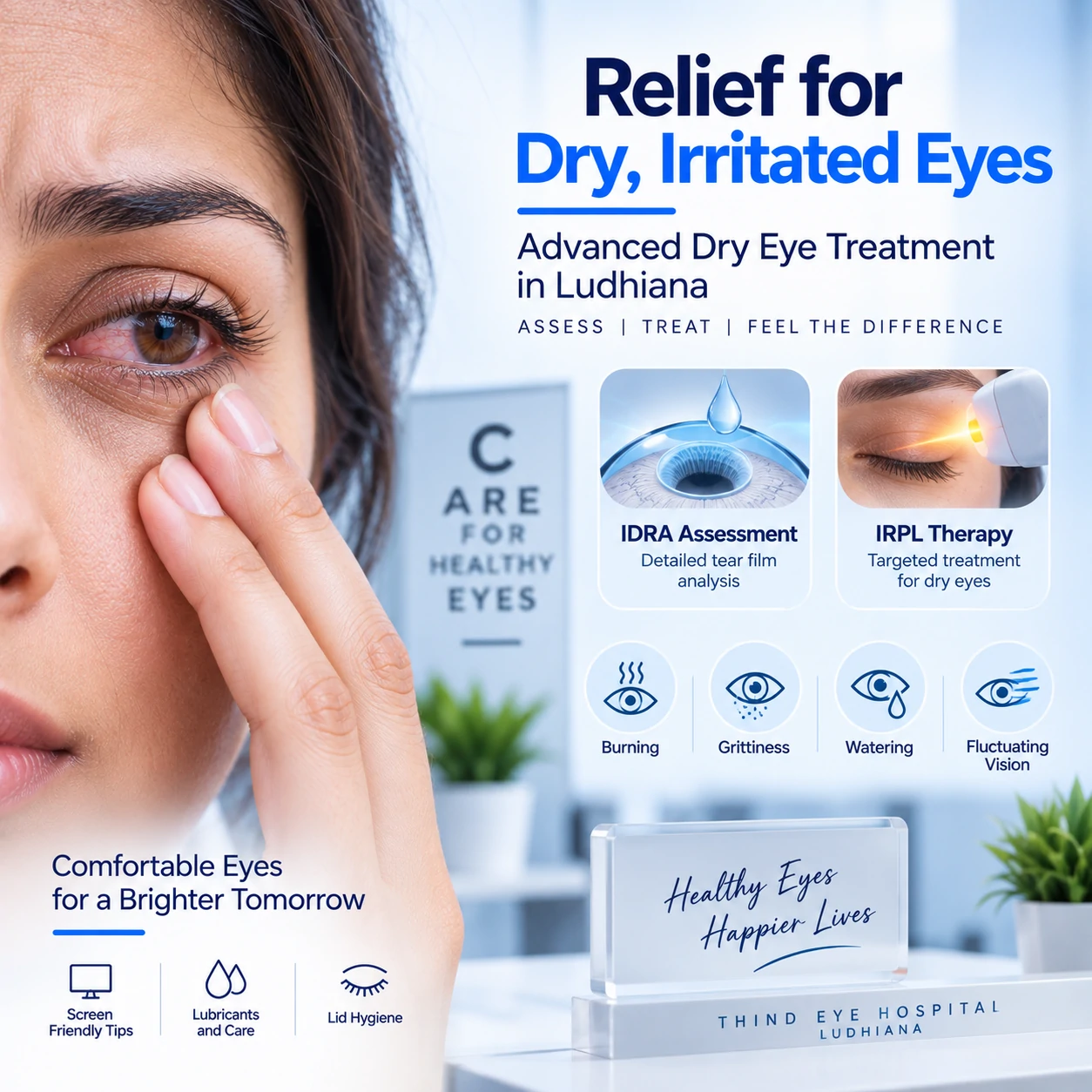 Dry Eye Treatment in Ludhiana: IDRA Assessment and IRPL Therapy