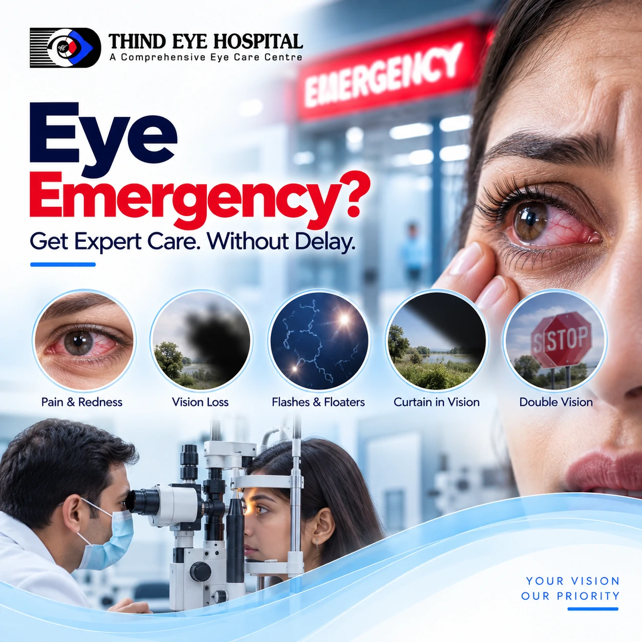 Emergency Eye Care in Jalandhar: When to Come Immediately