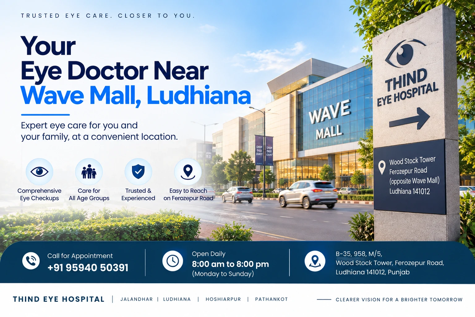 Eye Doctor Near Wave Mall, Ferozepur Road: How to Reach Us