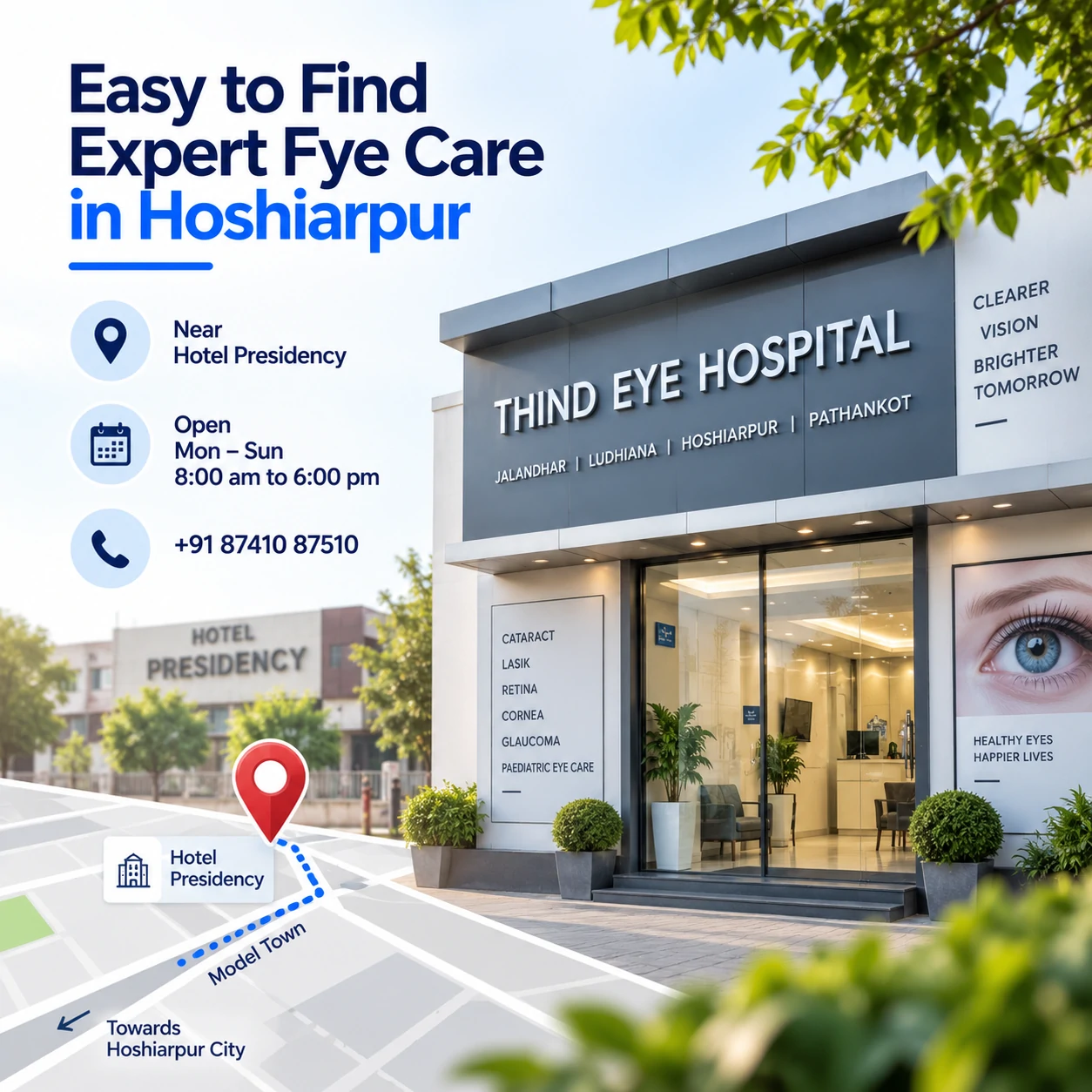 Getting to Our Hoshiarpur Branch Near Hotel Presidency