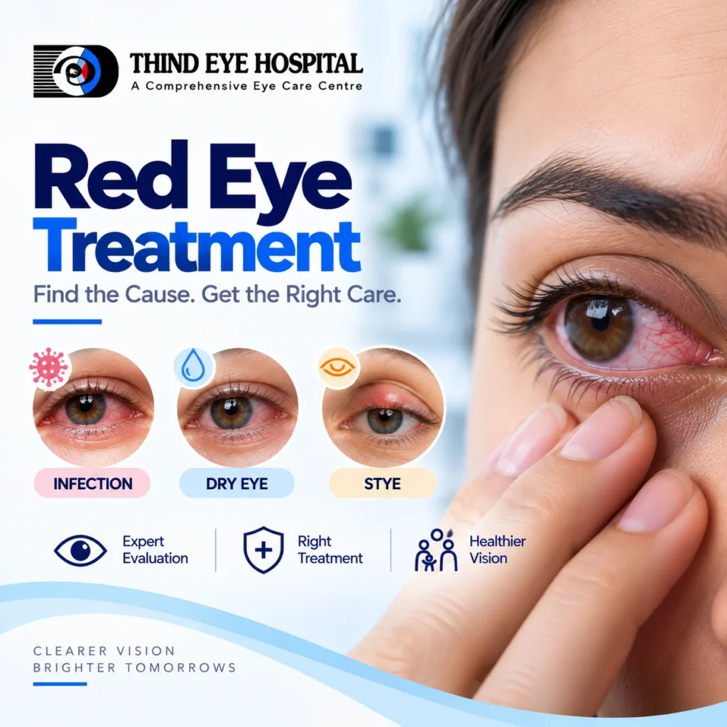 Red Eye Treatment What the Colour, Pain and Vision Tell You